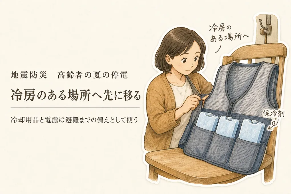 停電でエアコンが使えない夏、高齢者の暑さ対策は何を優先する？冷却ベストとポータブル電源の備え方
