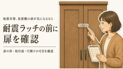 食器棚の耐震ラッチは必要？新生活で扉ロックを付ける前に確認したいこと