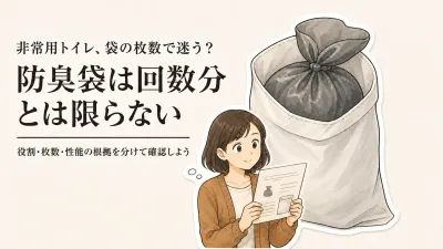 非常用トイレの防臭袋の違いは？枚数・役割・性能表示の見分け方
