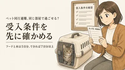 ペットの同行避難とは？猫・犬を連れ出す準備と避難用キャリーの選び方