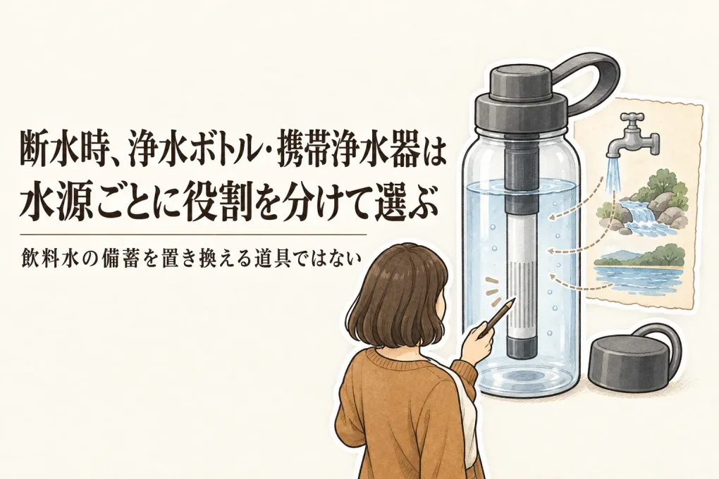 楽天でレビュー数が多い浄水ボトル・携帯浄水器を比較｜断水時に持ち出すならどれ？