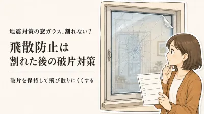 窓ガラスに飛散防止フィルムを貼ると割れない？効果と選び方